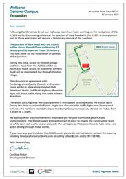 Road Closure - Advance Notice
